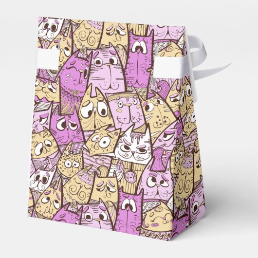 Funny Playful Cats Geschenkschachtel (Rückseite)