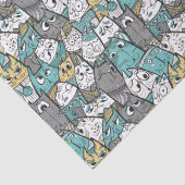 Funny Playful Cats Seidenpapier (Detail)