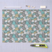 Funny Playful Cats Seidenpapier (Handwerk)