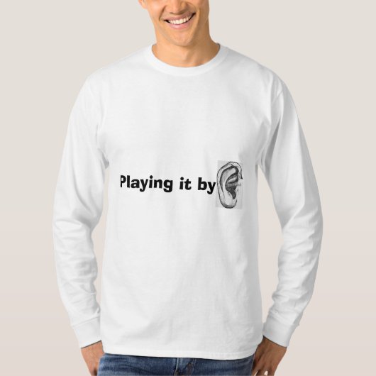 Funny 'Playing by Ohr' Men's T - Shirt (Vorderseite)