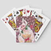 Funny Playing Cards mit Gentleman Pig - Romantik Spielkarten (Rückseite)