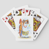 Funny Playing Cards mit Snowman Surfer Spielkarten (Rückseite)