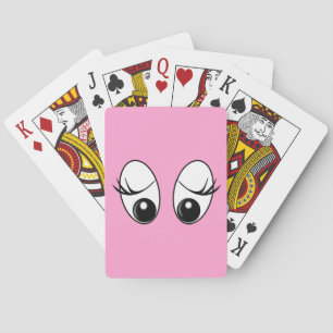 Funny Playing Cards Überraschte Augen - Farbe wähl Spielkarten