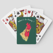 Funny Playing Cards Überraschung Rooster Custom Te Spielkarten (Rückseite)