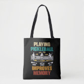 Funny Playing Pickleball Improves Memory Gift Idea Tasche (Vorderseite)