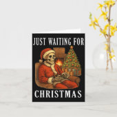 Funny Playing Skeletts gerade zu Weihnachten Gewar Karte (Gelbe Blume)