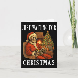 Funny Playing Skeletts gerade zu Weihnachten Gewar Karte