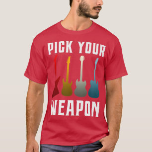 Funny Plektrum Your Weapon Vintag Music389 T-Shirt