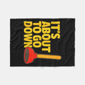 Funny Plumber Art Plumber Pefitters Plunger Humor Fleecedecke (Vorderseite (Horizontal))