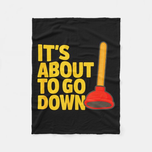 Funny Plumber Art Plumber Pefitters Plunger Humor Fleecedecke (Vorderseite)