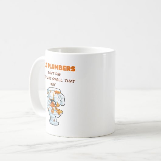 Funny Plumber Coffee Tasse (Vorderseite Links)