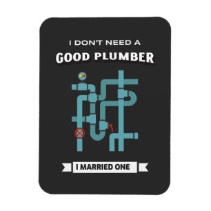 Funny Plumber Ehefrau Ehemann Ehefrau Magnet