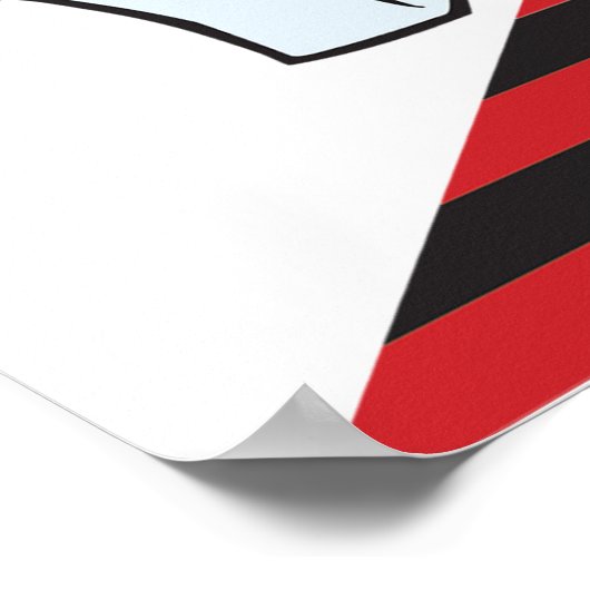 Funny Plumber entsperrt Toilette Poster (Ecke)