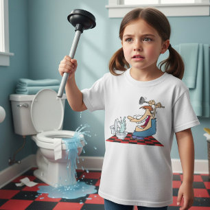 Funny Plumber entsperrt Toilette T-Shirt