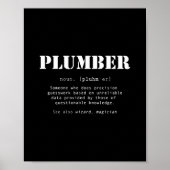 Funny Plumber Gift - Wörterbuchdefinition Poster (Vorne)