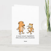 Funny Plumber Hintern Crack Birthday Karte (Rückseite)