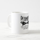 Funny Plumber Kaffeetasse (Vorderseite Links)