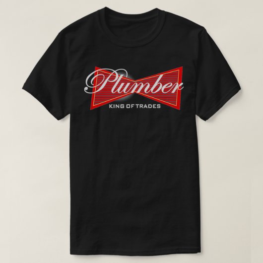 Funny Plumber King of Trades Tee Gift (Design vorne)