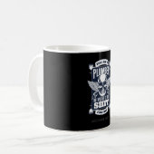 Funny Plumber Quote Gag Skull Tattoo - Fehler behe Kaffeetasse (Vorderseite Links)