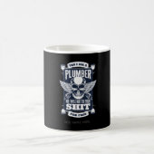 Funny Plumber Quote Gag Skull Tattoo - Fehler behe Kaffeetasse (Mittel)