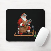 Funny Plumber Santa Christmas Graphic Mousepad (Mit Mouse)