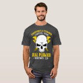 Funny Plumber Skull Pipefitter Pipeliner T-Shirt (Vorne ganz)