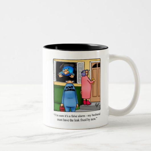 Funny Plumber Spaß Tasse (Rechts)