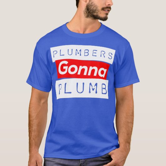 Funny Plumber T-Shirt (Vorderseite)