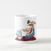 Funny Plumber with Toilet Plunge Humor Kaffeetasse (Mittel)