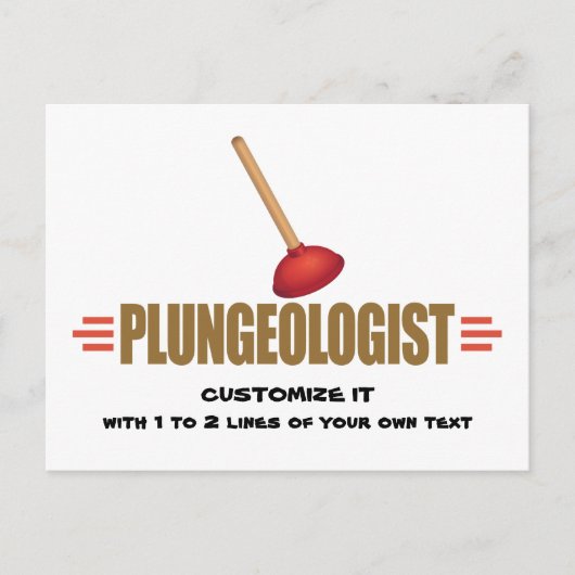 Funny Plumbing Postkarte (Vorderseite)