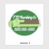 Funny Plumbing Werbung Toilette Spaß Aufkleber (Blatt)