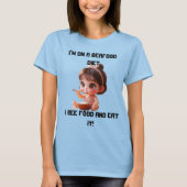 Funny Plus T - Shirt | Ich sehe Essen und Essen (Vorderseite)