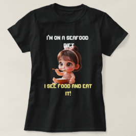 Funny Plus T - Shirt | Ich sehe Essen und Essen
