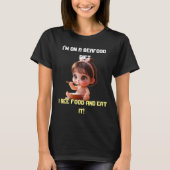 Funny Plus T - Shirt | Ich sehe Essen und Essen (Vorderseite)