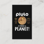 Funny Pluto Planet Facts Science Astronomie Spaß Visitenkarte<br><div class="desc">Funny Pluto Planet Facts Science Astronomie Spaß.</div>