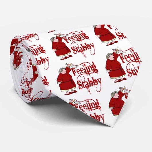 Funny PMS Stabby Krawatte (Gerollt)