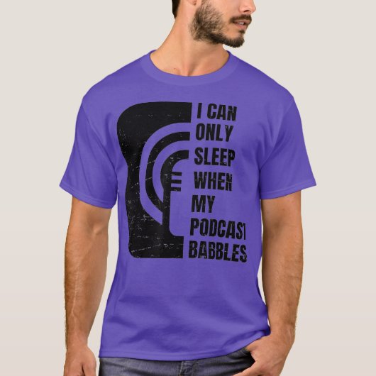 Funny Podcast Fall Asleep Nap T-Shirt (Vorderseite)