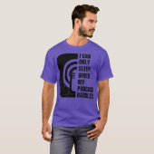 Funny Podcast Fall Asleep Nap T-Shirt (Vorne ganz)