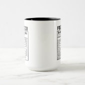 Funny Podcaster Nutrition Fakten Mitarbeiter Mitar Tasse (Zentrum)