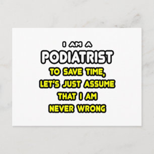 Funny Podiatrist T - Shirt und Geschenke Postkarte