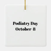 Funny Podiatry Day Foot Diagramm Ornament (Rückseite)