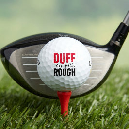 Funny Poetic Duff im Rough Golfball