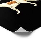 Funny Pointer Dog bekommen meinen Point Bird Dog L Poster (Ecke)
