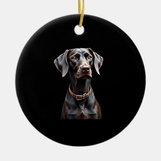 Funny Pointer Shirt Pointer Mom Dad Dog Lover Poin Keramik Ornament (Vorne)