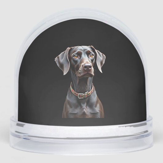 Funny Pointer Shirt Pointer Mom Dad Dog Lover Poin Schneekugeln (Vorderseite)