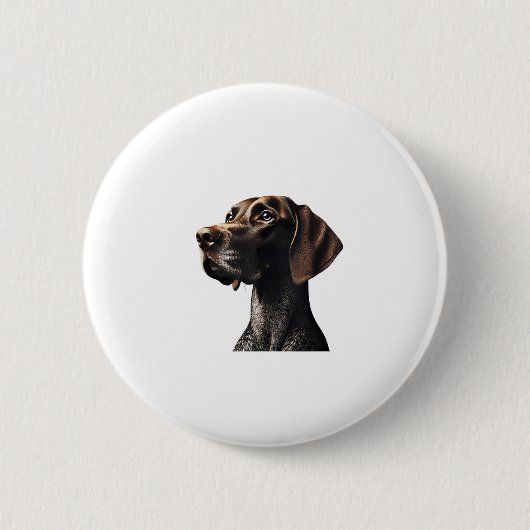 Funny Pointer Shirt Zeiger Mama Vater Dog Lover Po Button (Vorderseite)