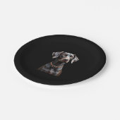 Funny Pointer Shirt Zeiger Mama Vater Dog Lover Po Pappteller (Schrägansicht)