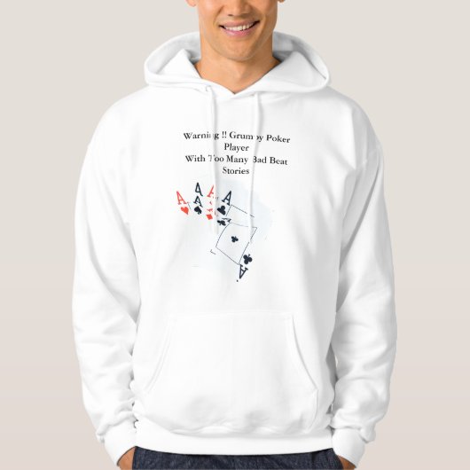 Funny Poker Bad Beat Story, Mens Hoodie (Vorderseite)