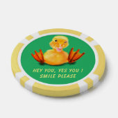Funny Poker Chips Happy Playful Duck - Lächeln (Einzeln)