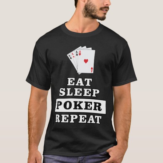 Funny Poker Design T-Shirt (Vorderseite)